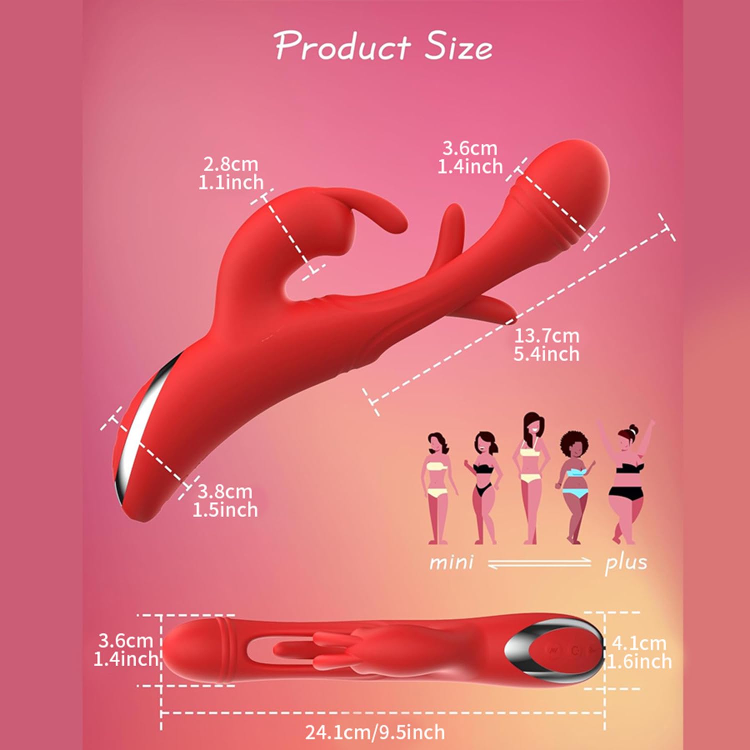 Genérico Vibrador De Aleteo Consolador De Conejo, Parejas Femeninas, Juguetes Sexuales, Vibradores De Punto G Con 12 Modos De Vibración, 12 Modos De Aleteo, Vibrador De Dedo Para Pezón De Clítoris,A