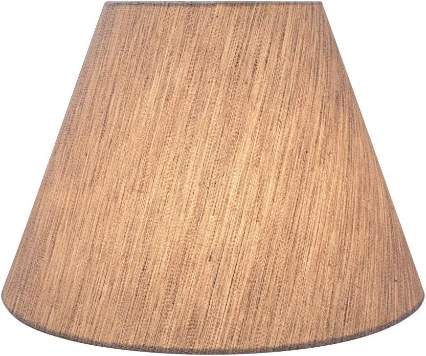 Miniatura 3 de Aspen Creative 32367A Pantalla de lámpara de construcción de araña con forma de imperio de tapa dura de transición en gris claro, 7 pulgadas