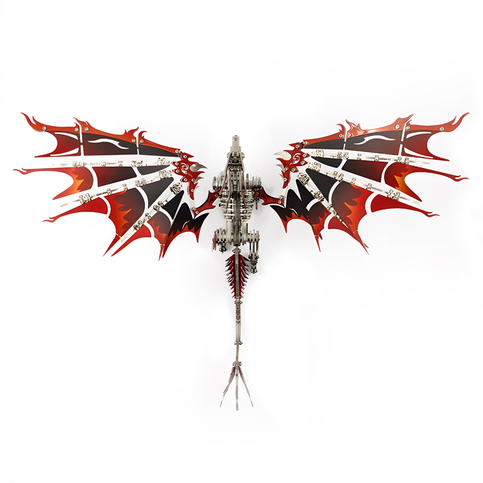 Generic DIY 3D Metal Dragon Puzzle Mechaniczny Zestaw Montażowy ze Stali dla Nastolatków i Entuzjastów 9,76 X 5,94 X 5,94 Cala