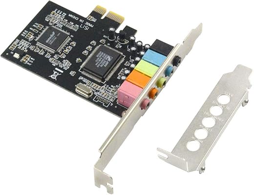 GODSHARK PCIe Sound Card, 5.1 Internal Sound Card for PC Windows 10 with Low Profile Bracket, 3D Stereo PCI-e Audio Card, CMI8738 Chip 32/64 Bit…