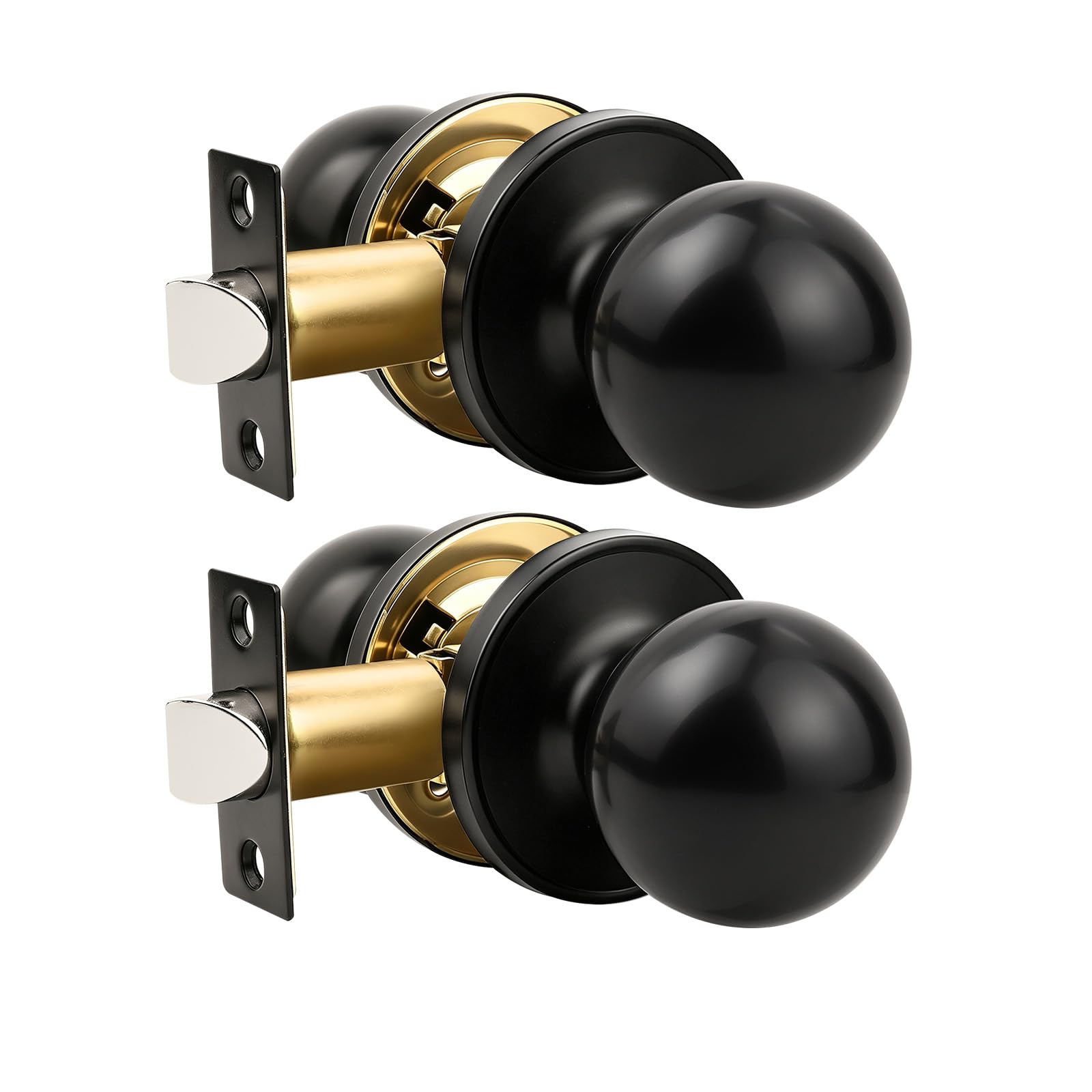 Privacy Door Knobs - 2 Pack Satin Nickel -16 Privacy Door Knobs - 2 Pack Satin Nickel -16