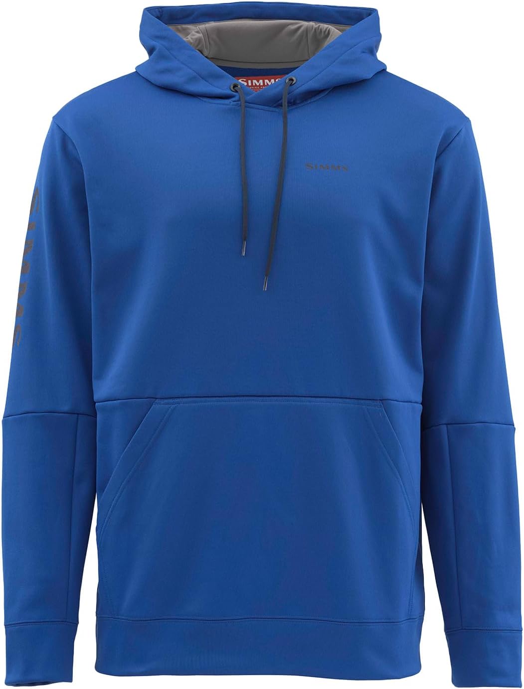 Simms Challenger Men's Fishing Hoodie - Long Sleeve UV Sun Protection, Fleece Interior, Adjustable Hood, Comfort and Versatility Ideal for Hot, Cool, Windy Days (Rich Blue, Medium)