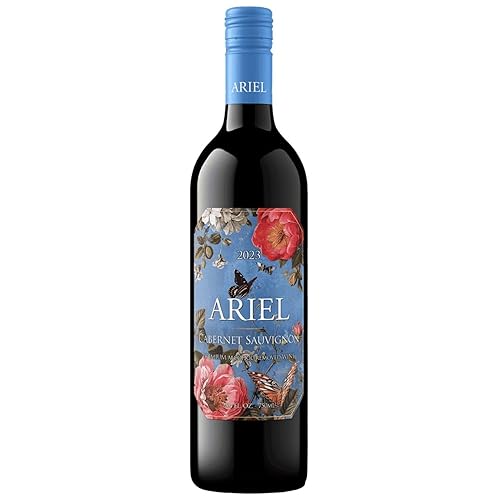 Ariel Vineyards Cabernet Sauvignon vino sin alcohol con tarjeta de degustación BeClink y guía Alternativa al vino tinto de California sin alcohol