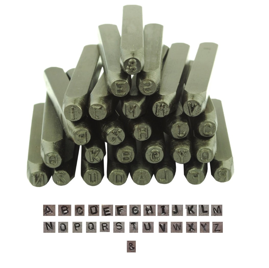Proops Silver 2Mm Jewellery Metalwork Upper Case (Capitals) Letter Stamp Punches. (M0850) Free Uk Postage.