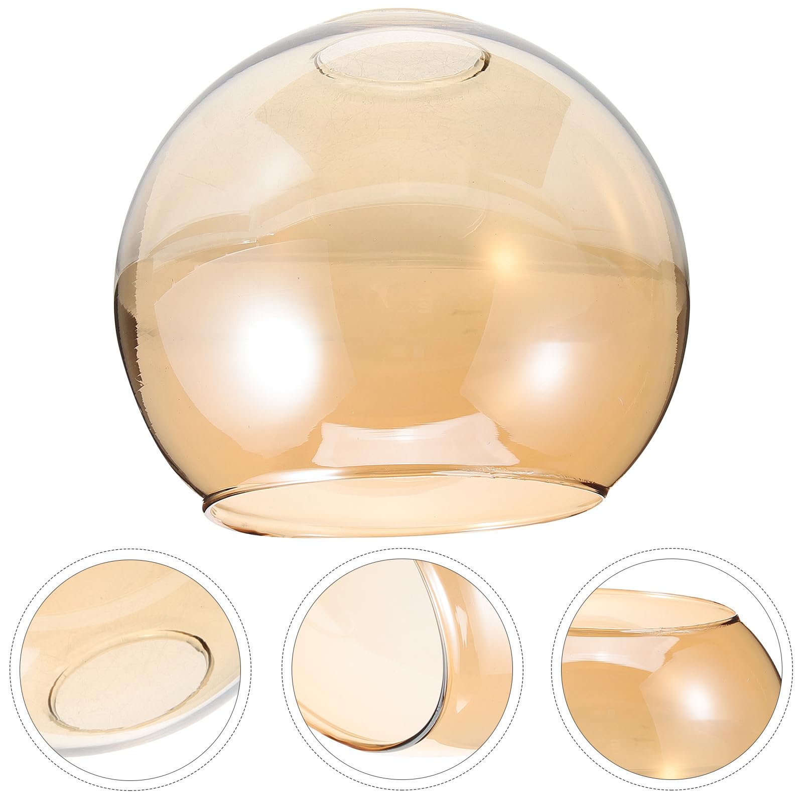 HEMOTON Abat-Jour Suspendu En Verre Sphérique 5.91 Pouces Couvercle De Remplacement Pour Lustre Luminaire Intérieur Éclairage Moderne Ambiance Chaleureuse