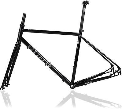 44cm/47cm/50cm/53cm/56cm 700C Road Bike Frameset Cr-mo Steel Quick Release 100/135mm Disc Brake Frame With Fork BSA BB68mm