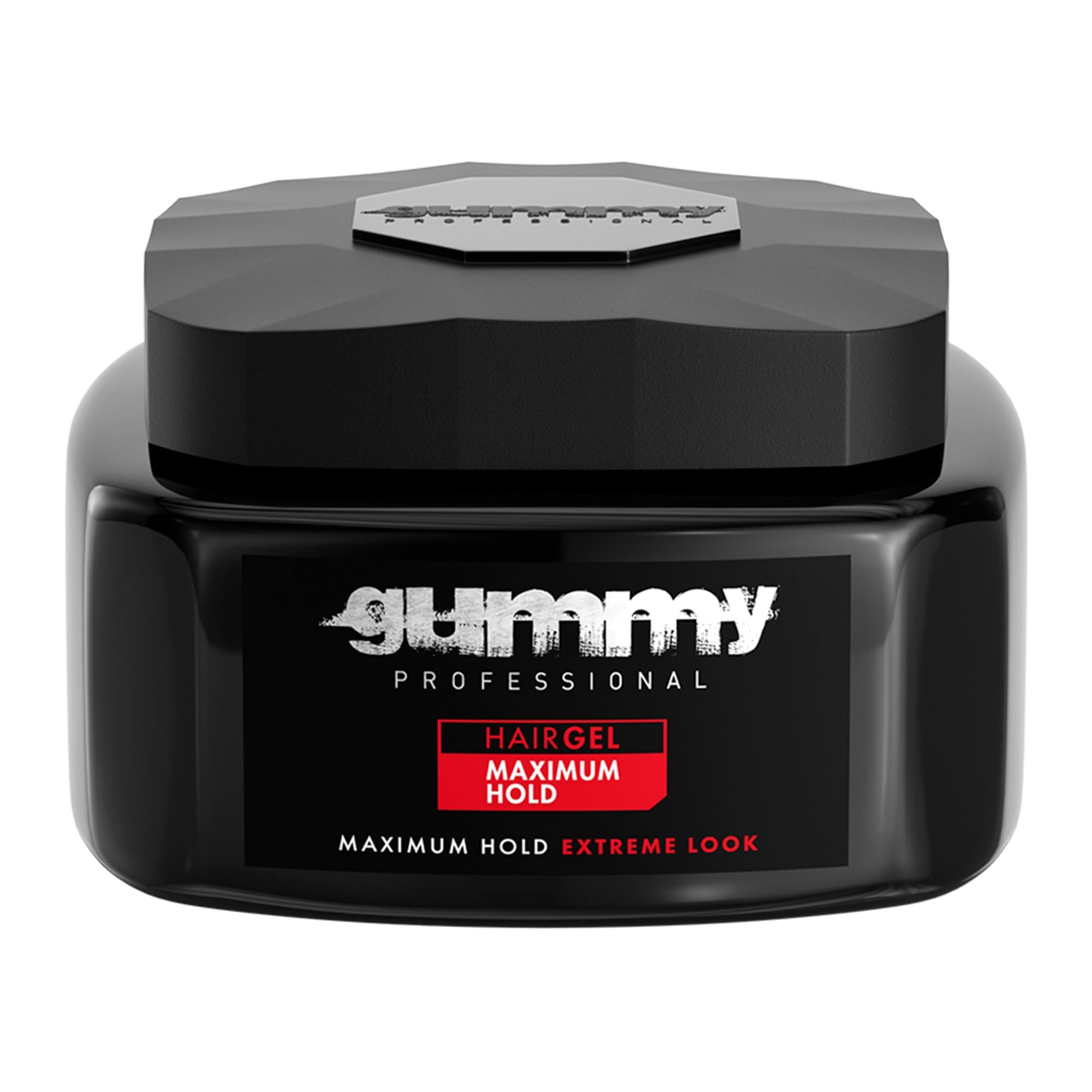 Gummy Maximum Hold żel do włosów 500 ml – profesjonalny żel do stylizacji o mocnym trzymaniu i połysku – bezalkoholowy i z prowitaminą B5 – dla mężczyzn i kobiet
