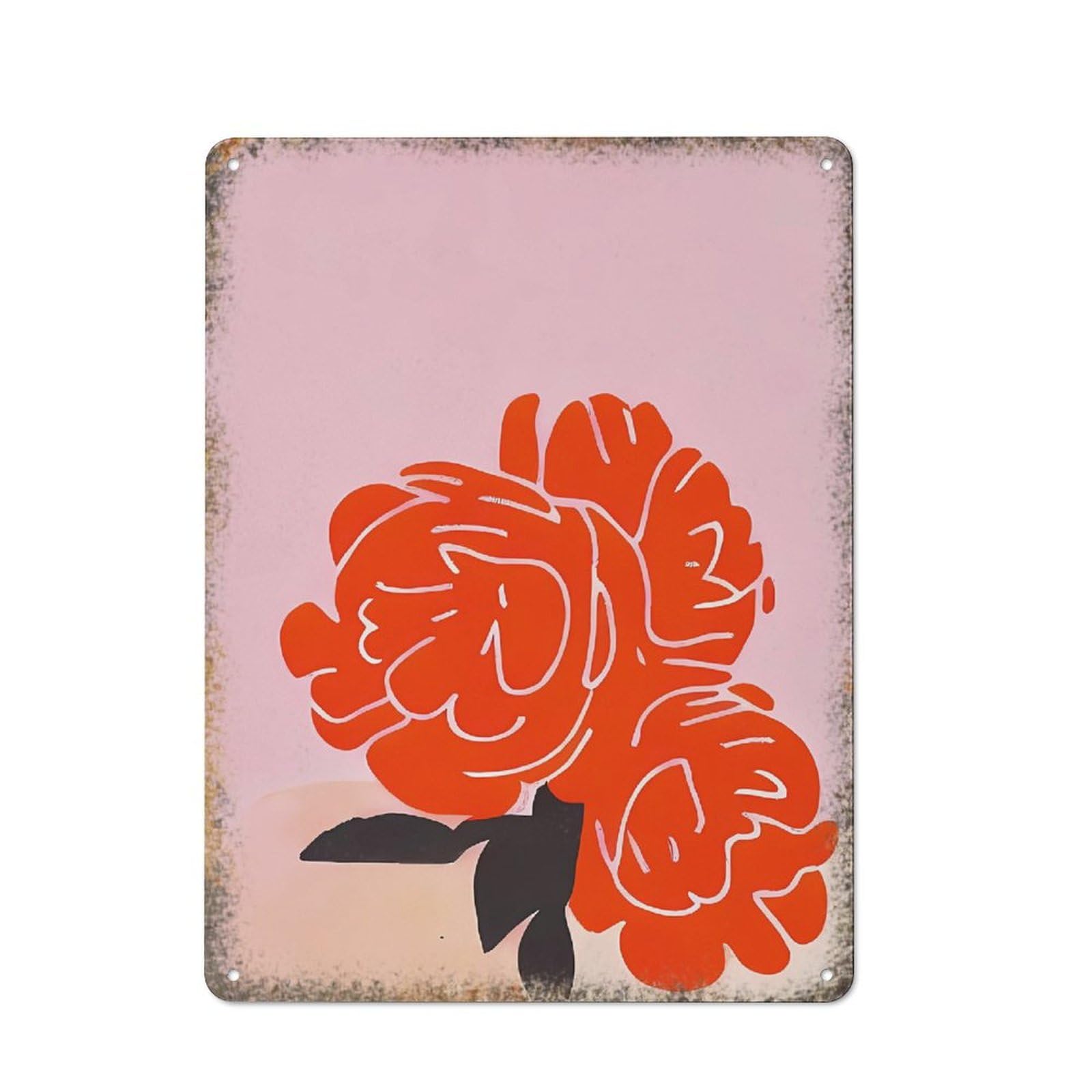 Vintage Peonies Floral Wall Art Plant Lovers Home Wall Decor 12 * 16inch