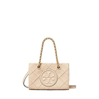 Tory Burch Fleming Soft Mini Chain Tote Tote Handbags New Cream, Leather