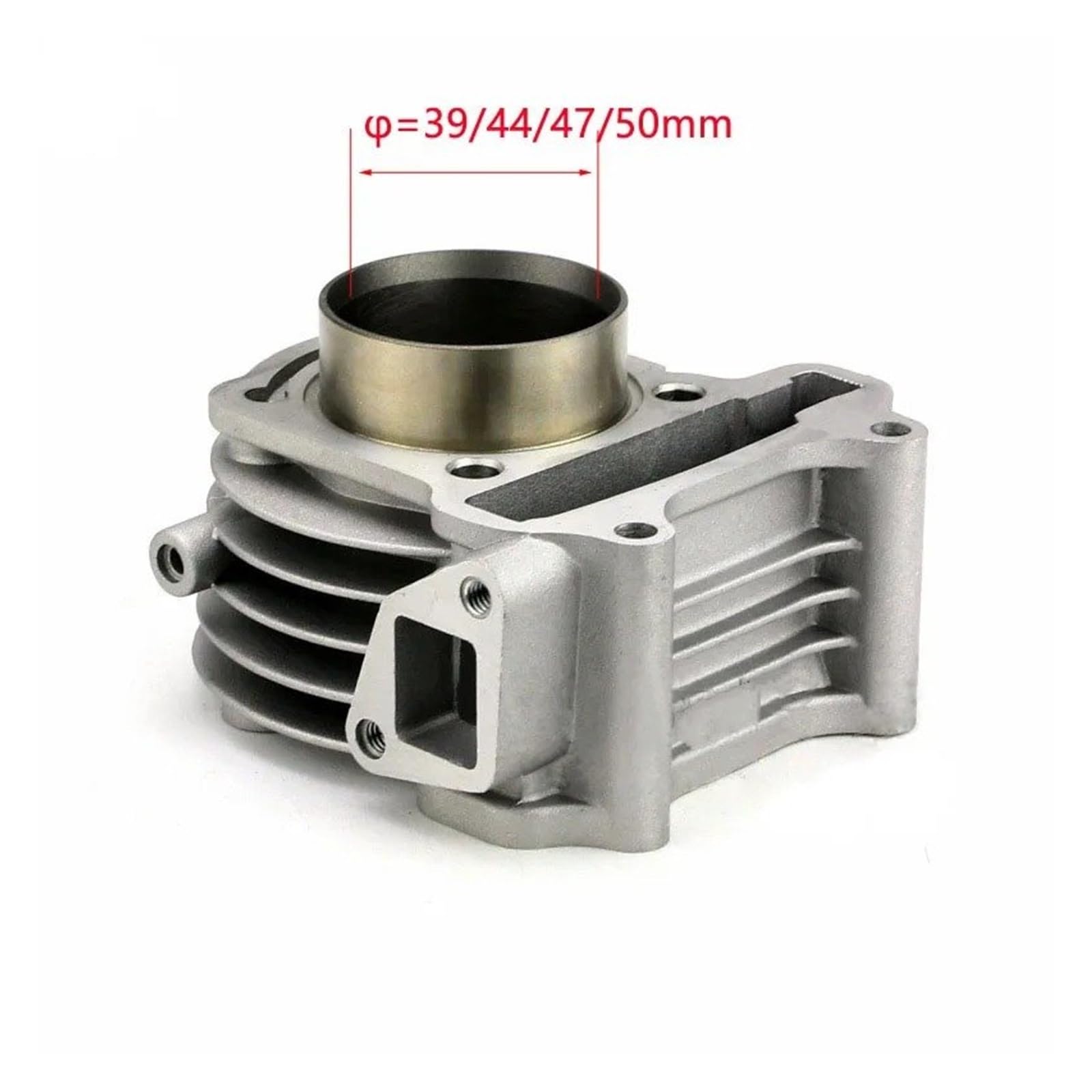 Fasce Elastiche 39/44/47/50mm Big Bore Kit Cilindro Pistone Anelli Per GY6 50cc A 100cc 4 Tempi Scooter Ciclomotore ATV Con Motore 139QMB 139QMA Pistone(50mm (100cc))