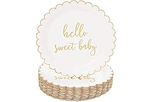 Sparkle and Bash Baby Shower Paper Plates