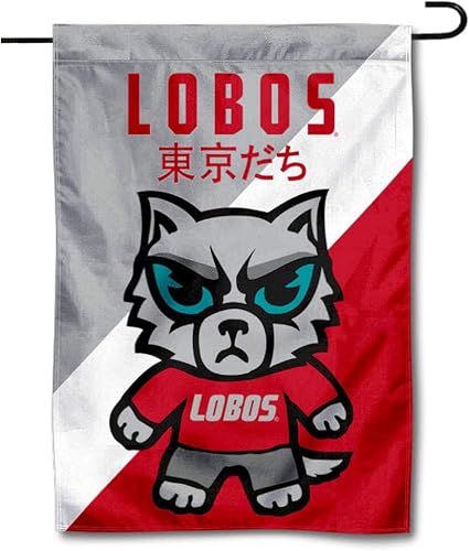 Bandera de jardín Lobos Tokyodachi de Nuevo México