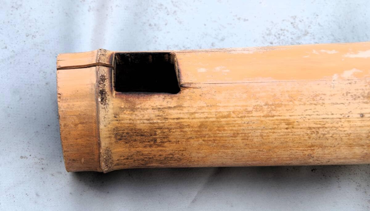 自在鉤 竹根 銅製 古民具 アンティーク