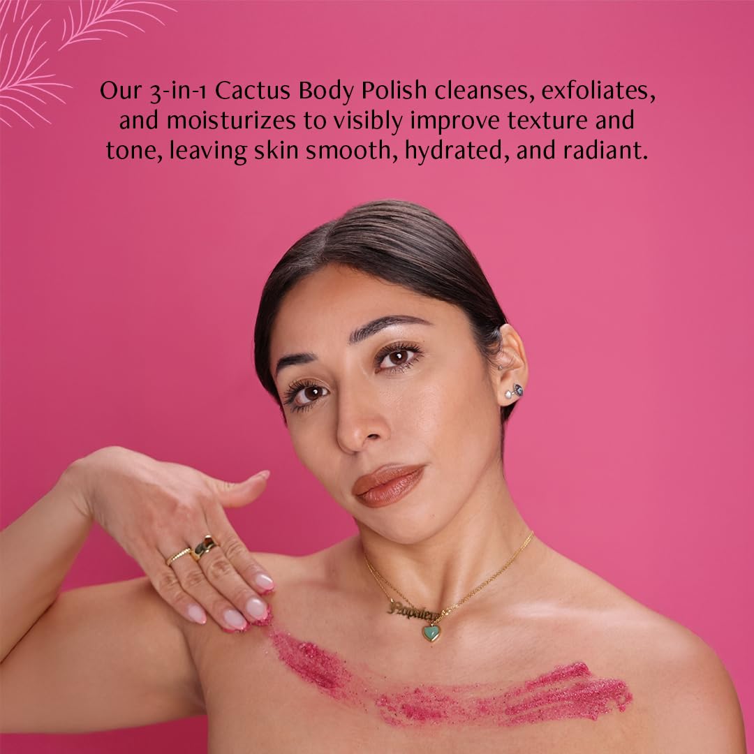 Nopalera Cactus Flower Exfoliant 3-in-1 Cleanser, Moisturizer & Lip Scrub