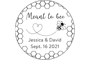 Custom Meant to Bee Wedding Save the Date Stamp