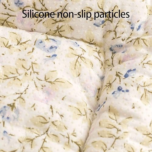 Miniatura 4 de Funda protectora de algodón mágica y divertida para sofá, jardín o como tapete para mascotas, estampado de cuadros grandes color crema, cuadrícula