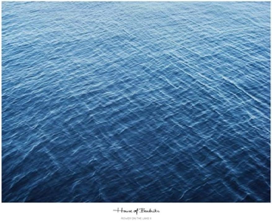 self-adhesive PVC Wallpaper 3d flooring Modern Custom 3D floor mural HD deep blue sea waves ripple non-slip waterproof thickened,1 m2