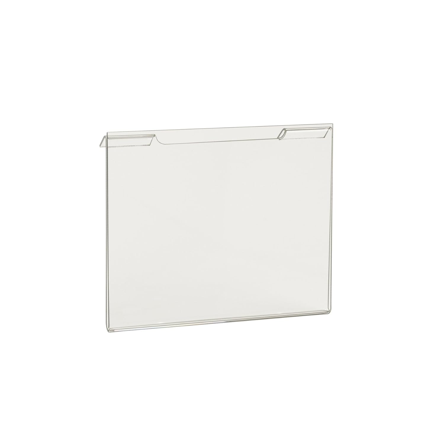 Econoco Commerical Slant Wall/Grid Wall Acrylic Horizontal, 7 Width x 5'1/2' Height, Clear (Pack of 24)