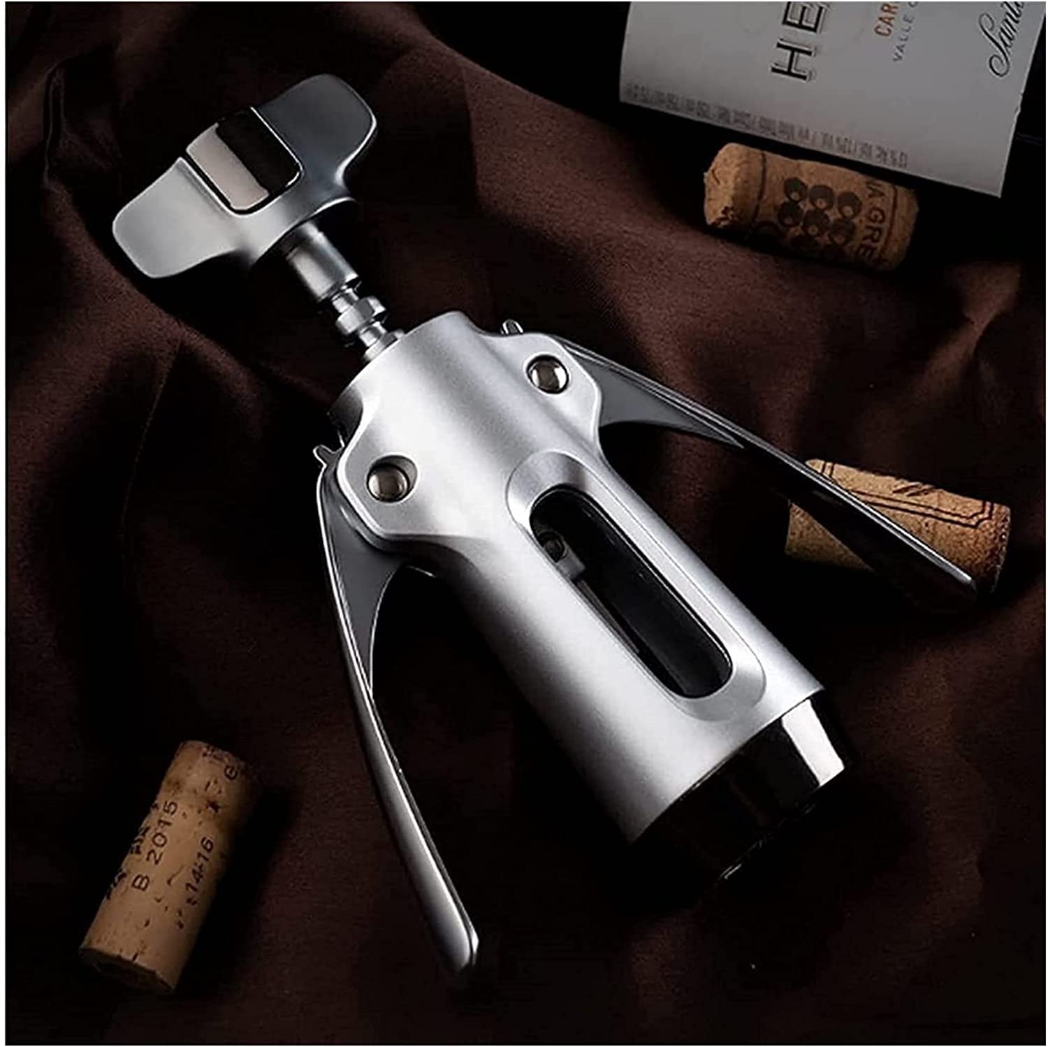 Weinöffner, multifunktionaler Wein-Bier-Flaschenöffner, Weinkorkenzieher for alle Cork-Stopper- und Bierkappe-Flaschen, verwendet in der Küche Chateau Restaurant Bars