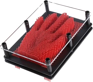 NOLITOY Brinquedo Para Crianças Jogo De Alfinetes Brinquedos Educativos Para Crianças Impressão De Arte De Alfinete Brinquedo Placa De Impressão Vermelha 3D Arte De Alfinete Modelo De Mão