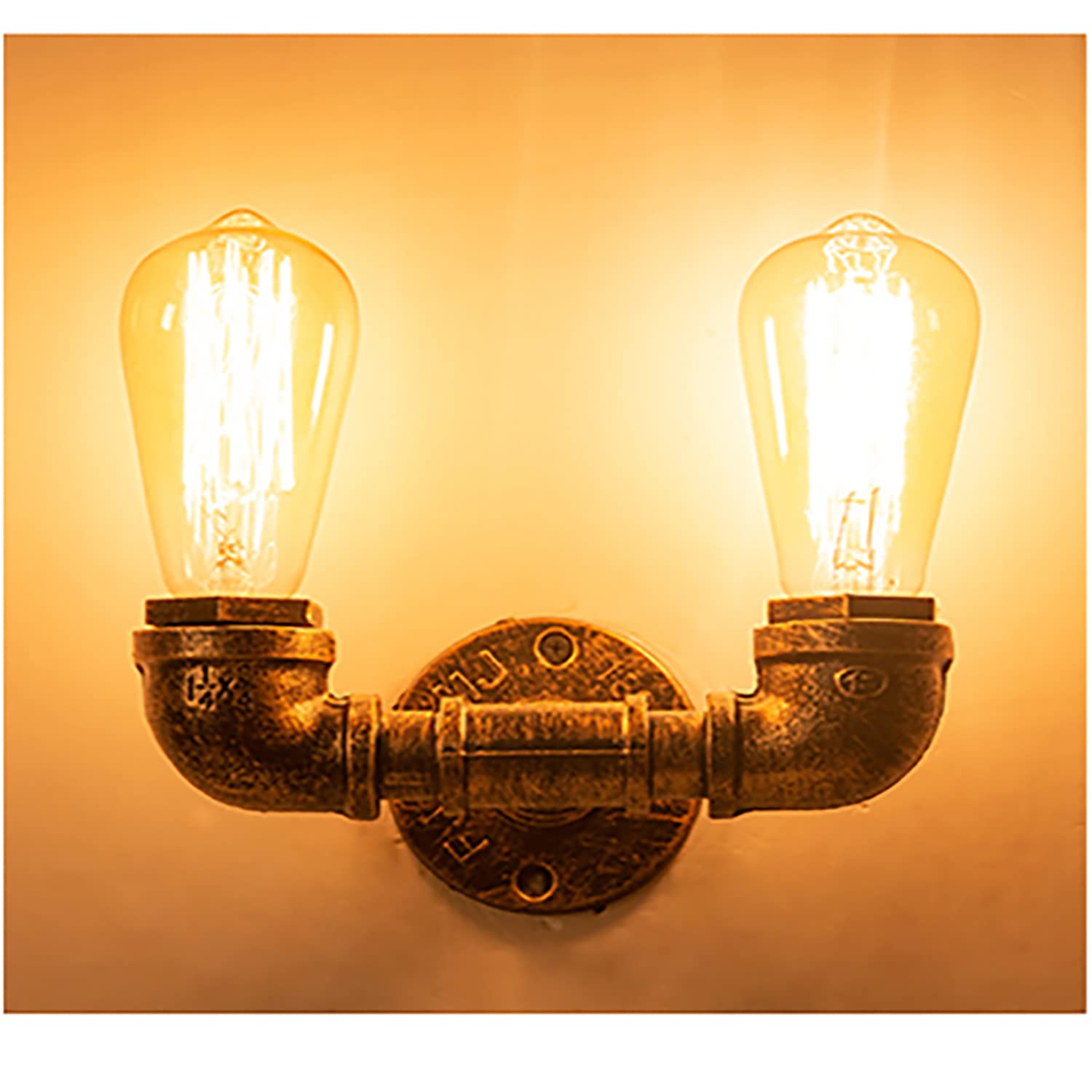 Luce Da Parete Industriale Sun_Sone, Tubo In Metallo Vintage - Steampunk Per Interni