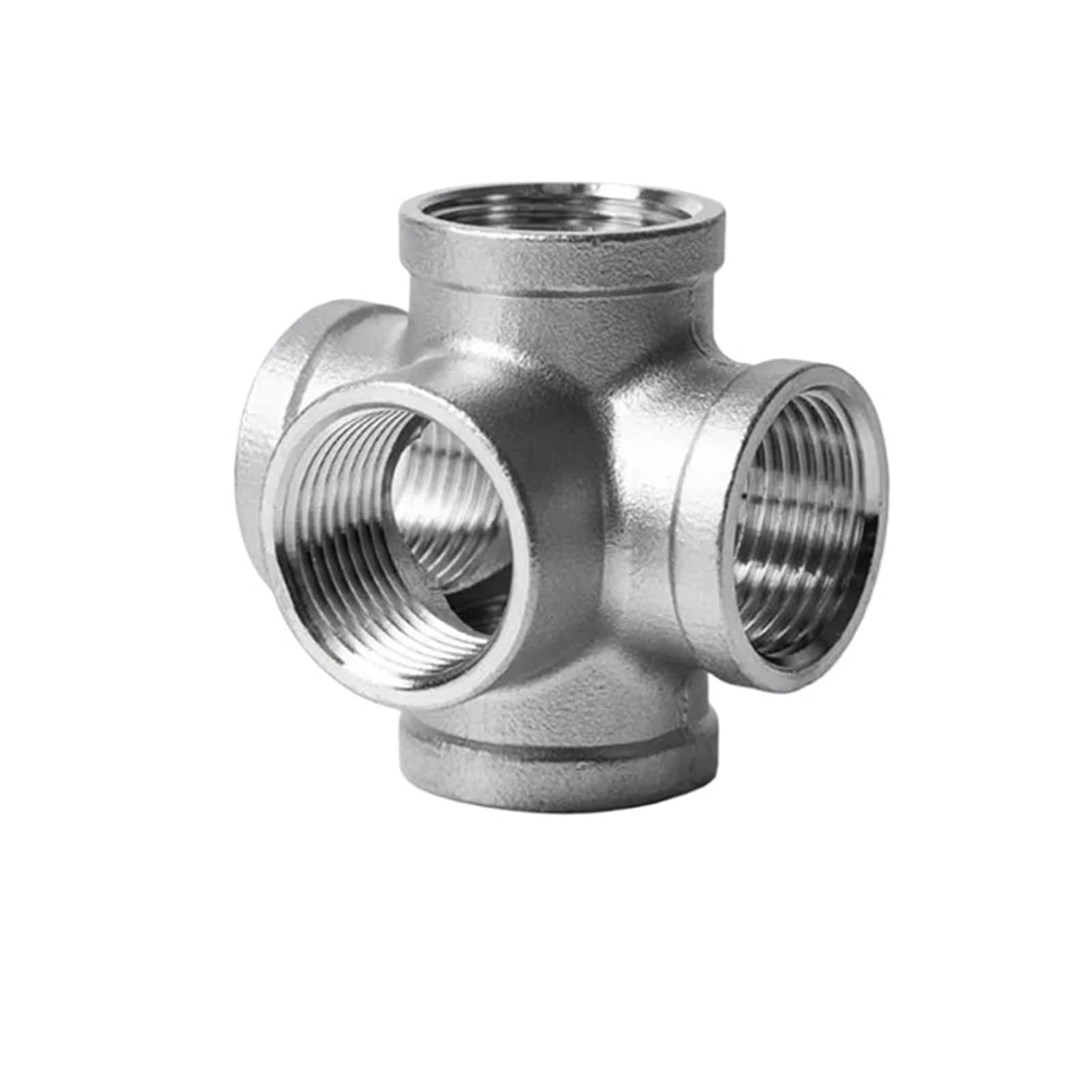 Conector de tubería de 5 vías de 1/4 hembra acero 304 tipo esquina