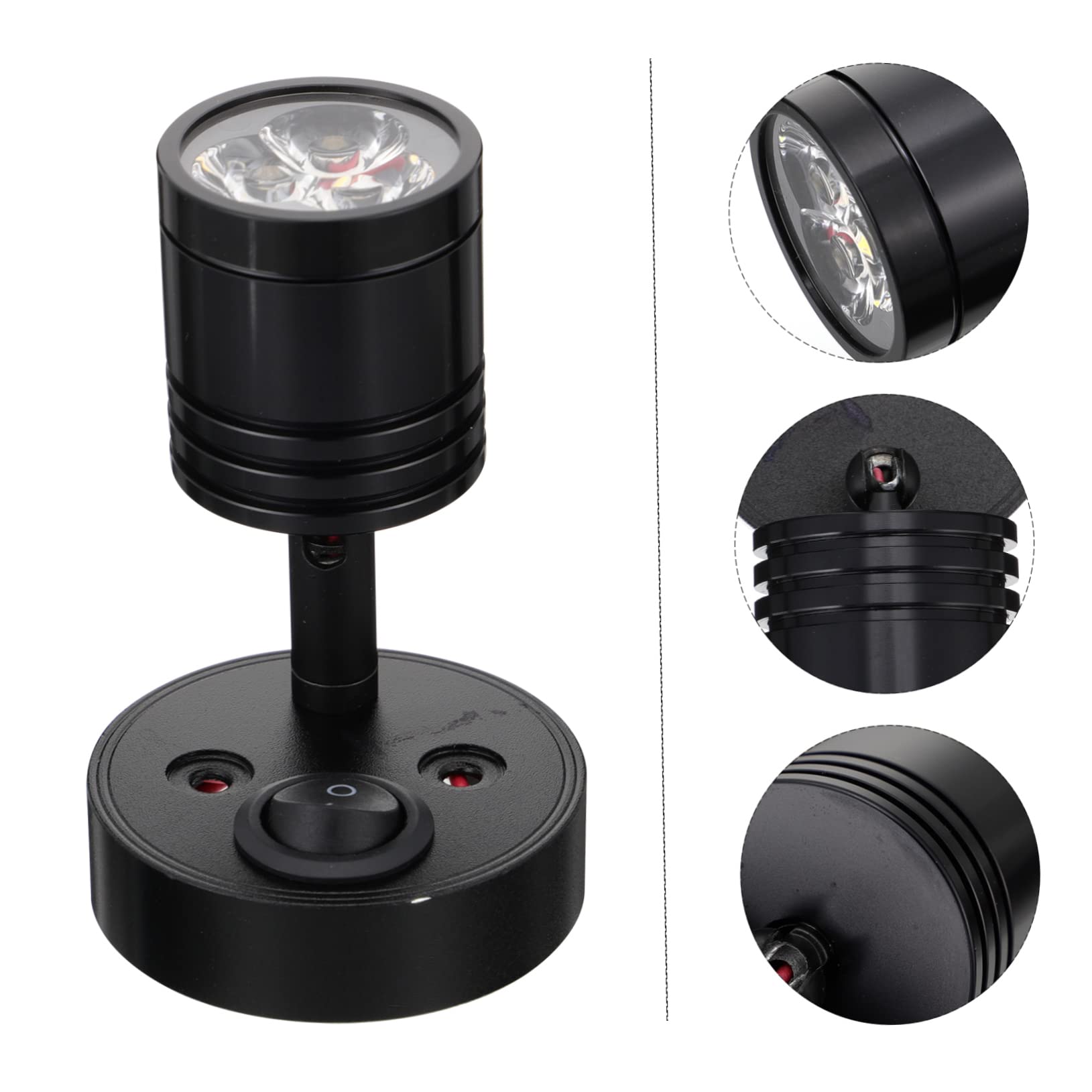 ASAKKURA 3w Wall Mount Led Reading Light Spotlights for Rv Yacht and Car Warm Easy Installation Energy Efficient Bedside Spotlight