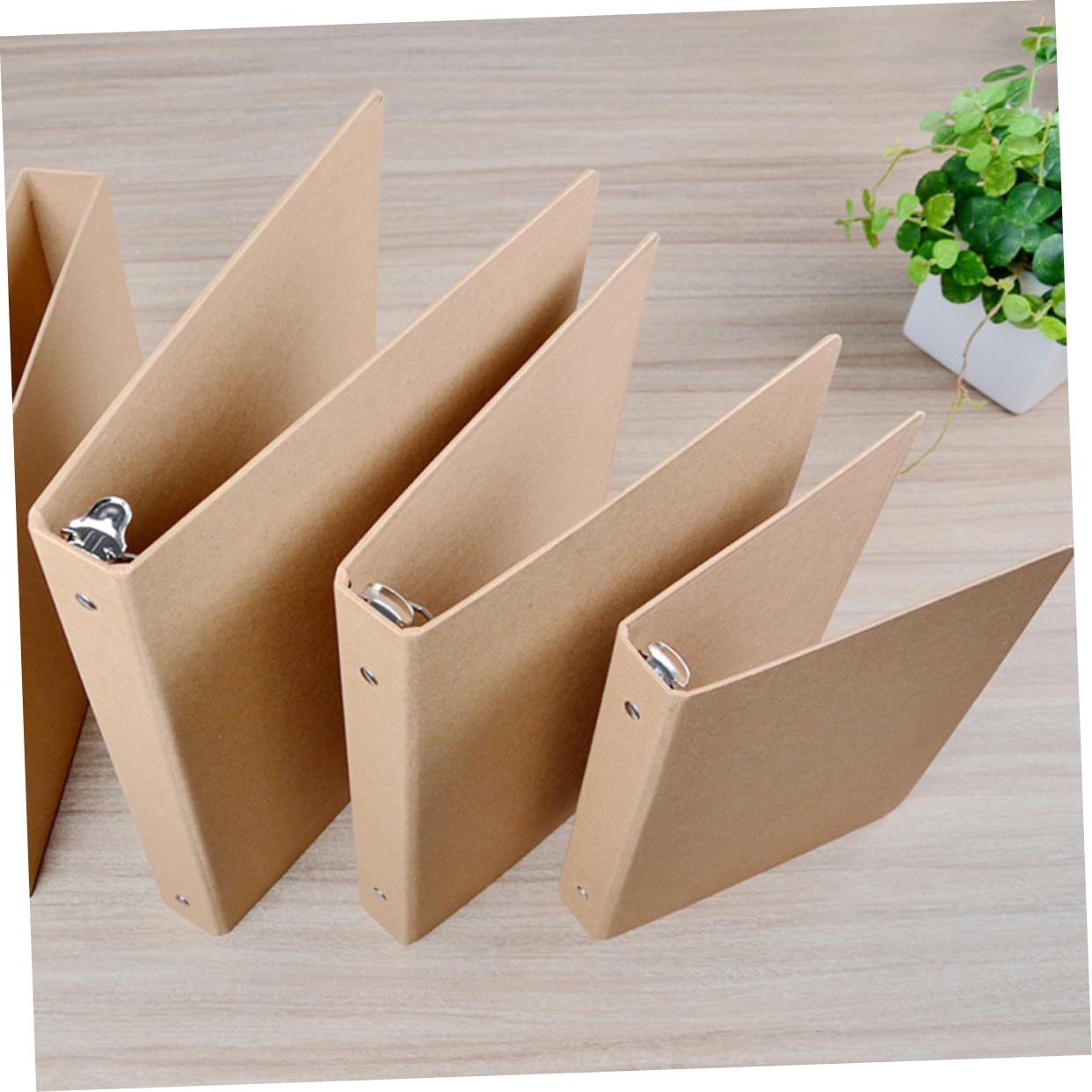 Copertina Quadernone a 6 Anelli 3 Pezzi in Carta Kraft | Foderine Quaderni, Quaderno Raccoglitore, Decorazioni Scuola, Uso Ufficio e Scuola, per Studenti