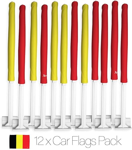 Miniatura 123 de Bandera de Estados Unidos con poste para coche, bandera para carros, 2 unidades, bandera de América, capó para auto, 4 de julio, decoración