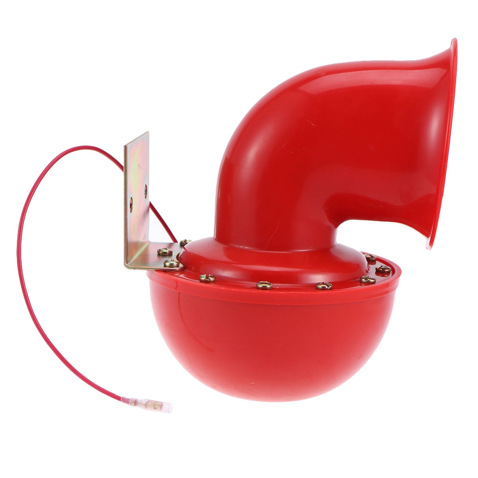 GALPADA Bocina de Automóvil, Bocina de Aire, Abs y Metal, Rojo, Sonido Fuerte y Claro, Instalación Sencilla, para Coche y Camión, Carreteras Urbanas y Campestres