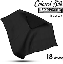 Magic Silk Black Silk Scarf (45 x 45 cm)