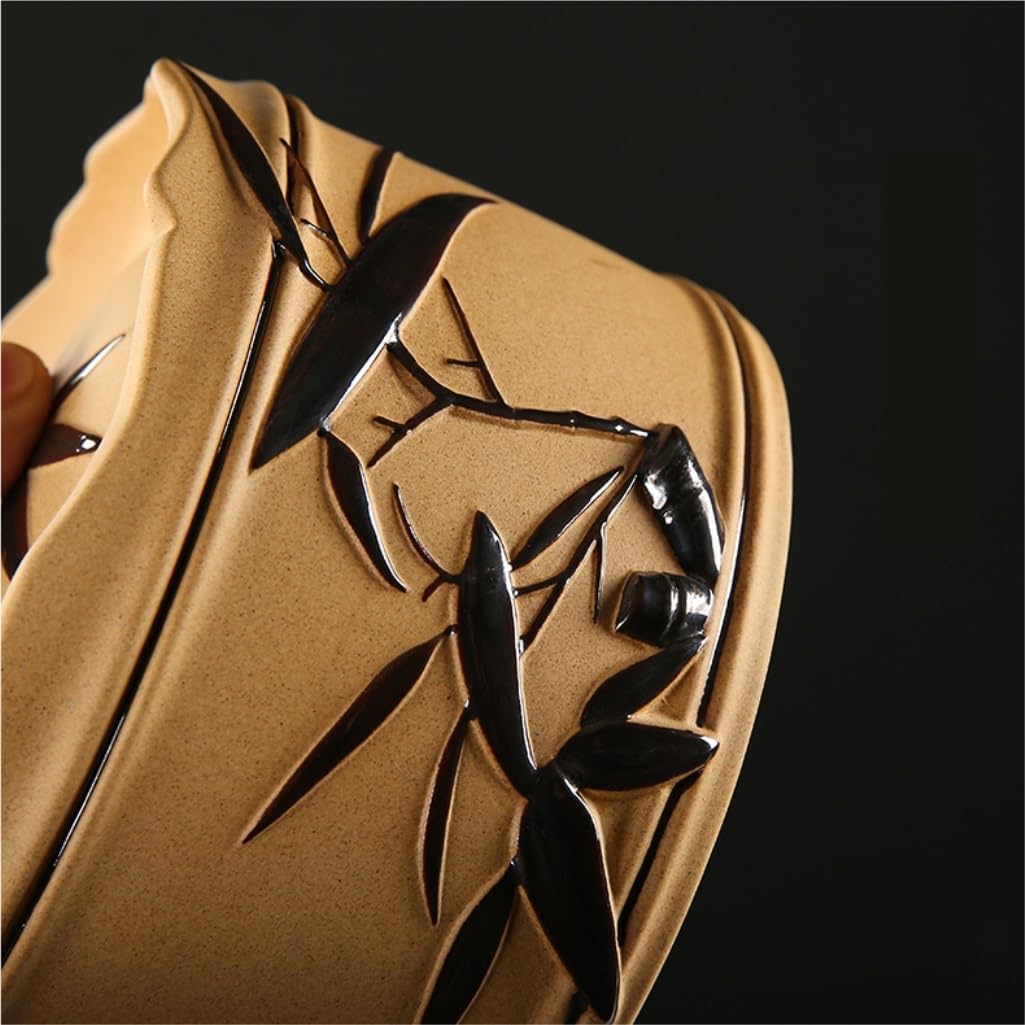 SONGCHAO Sugar Jar Bulk Tea Storage Jar Ceramic Sealed Jar Hand-Painted Gold and Silver Tea Storage Jar Tea Storage Jar Tea Box Tea Canister (Color : B, Size : Large)