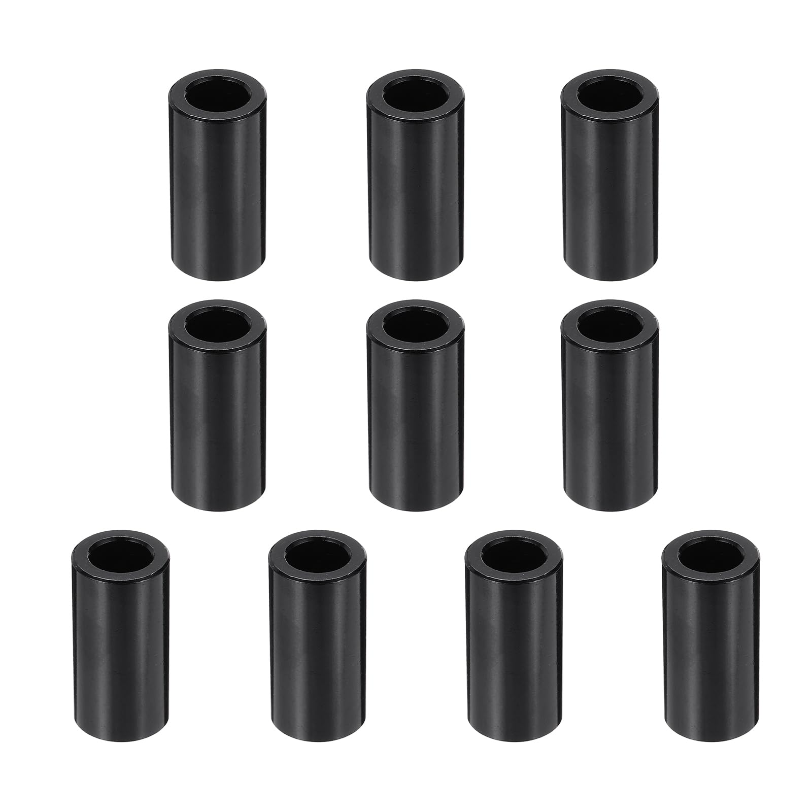 PATIKIL 10pcs M6 Aluminium Spacers, 1/4" ID x 3/8" OD Round Standoff Spacer