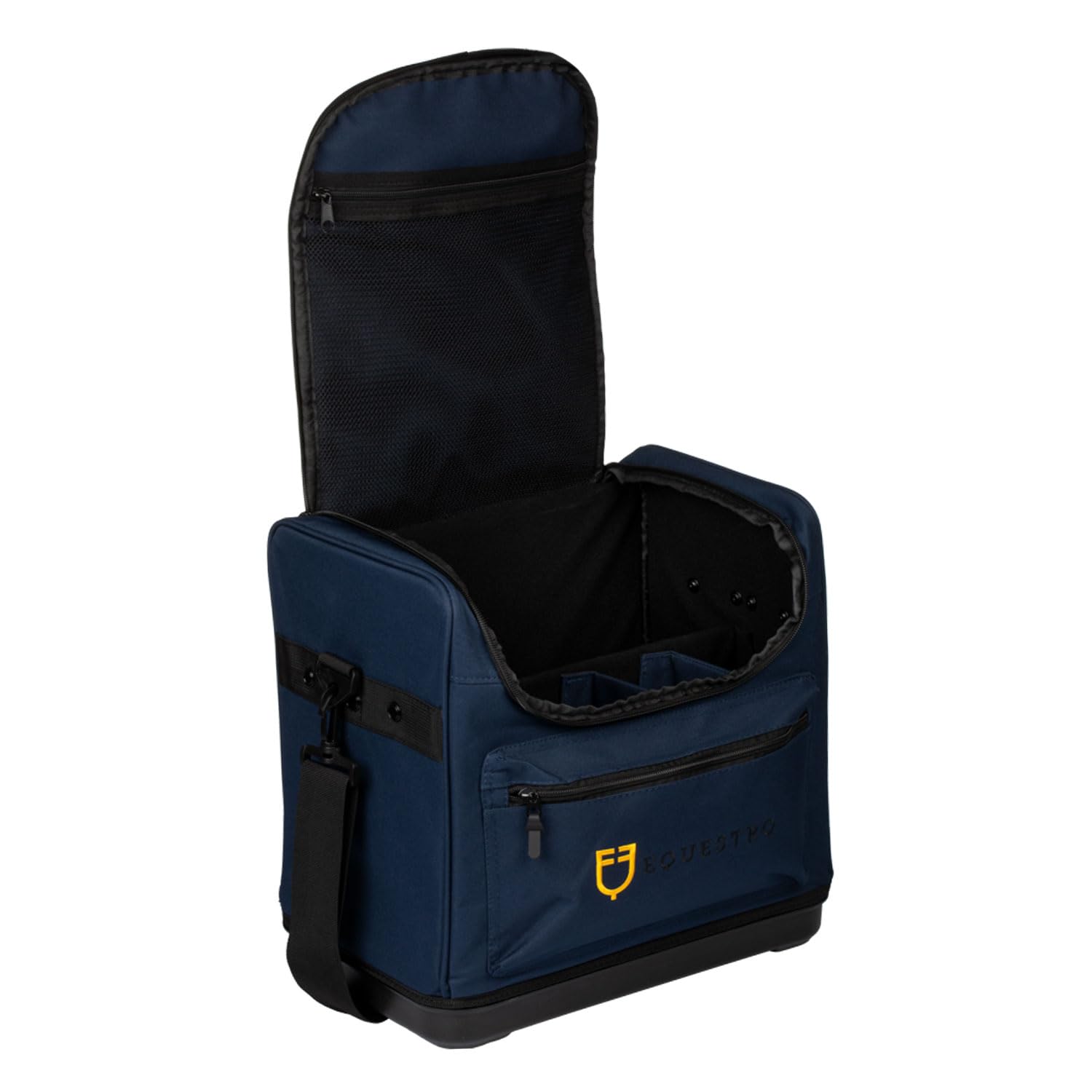 Generico Equestro Borsa per Kit Grooming, Blu Navy, con Tasche Multiple e Tracolla