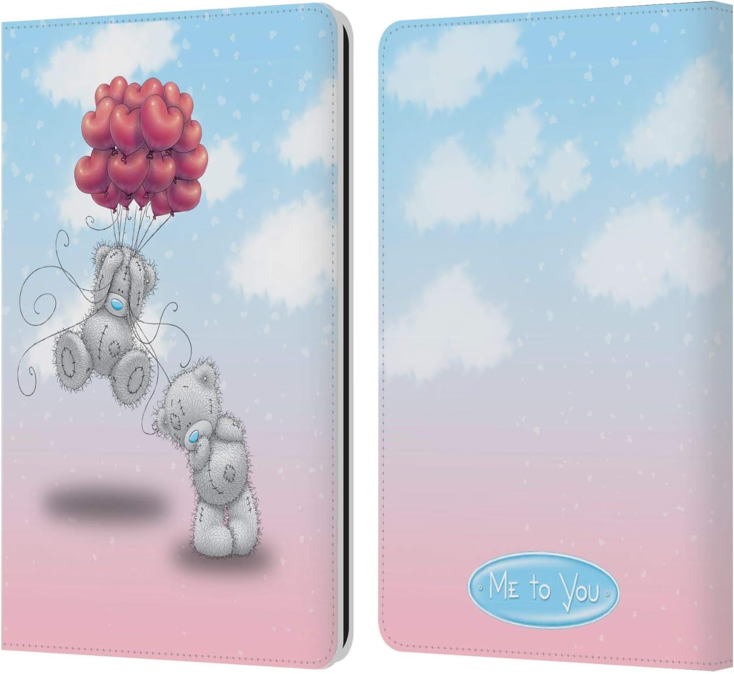 Head Case Designs Officially Licensed Me to You Heart Balloons Classic Tatty Teddy Leather Wallet Case Compatible with Kindle Paperwhite 1/2 / 3