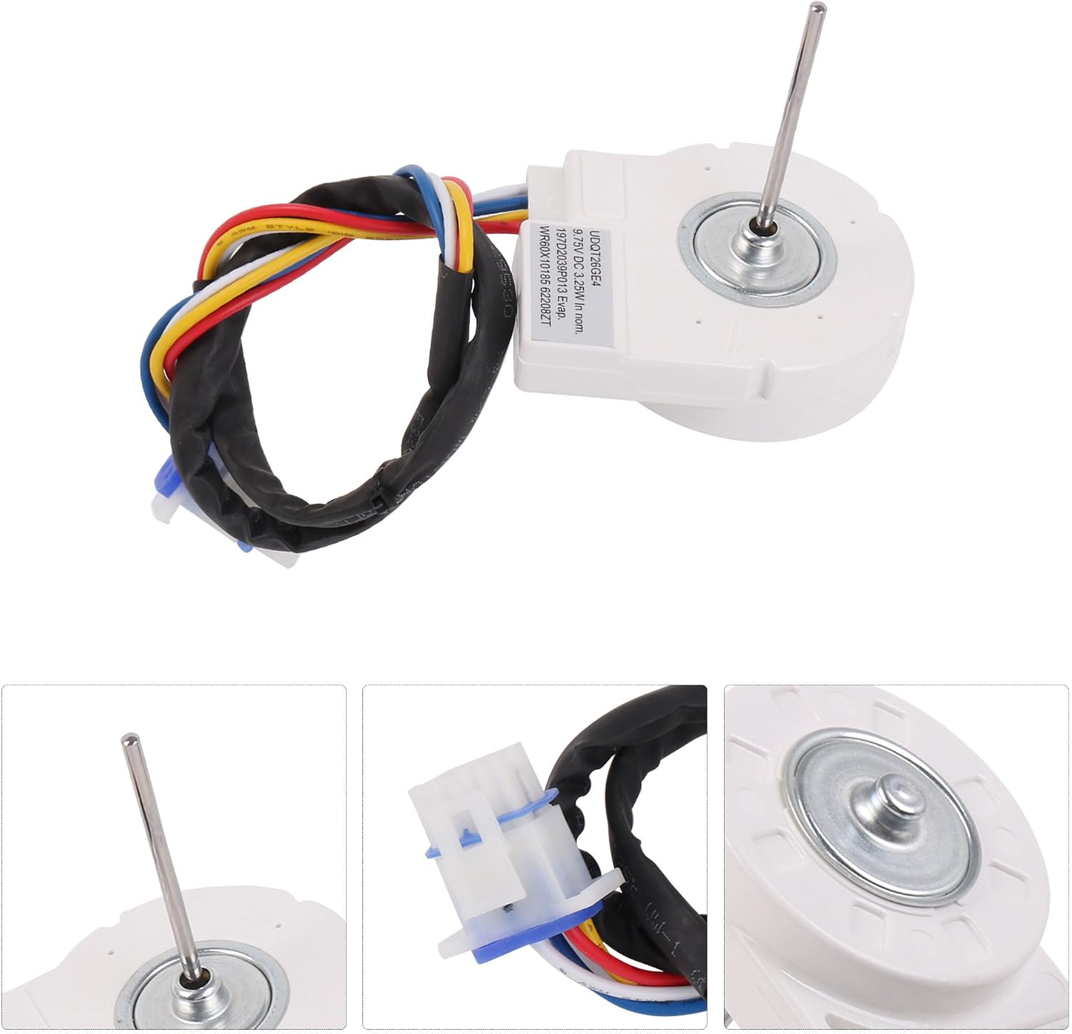 WR60X10185 Metal Evaporator Fan Motor Kit for Refrigerator Replacement Parts