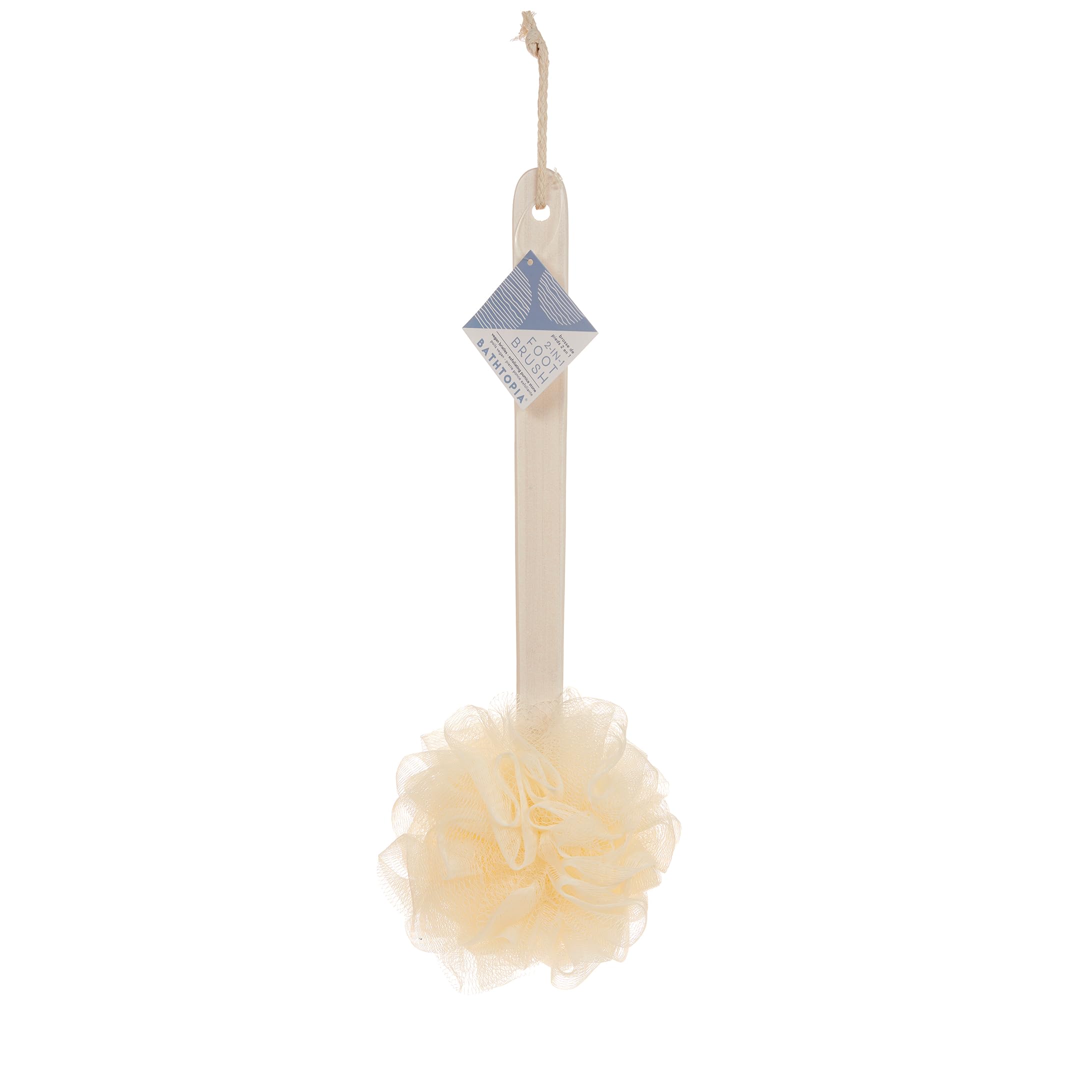 Pouf de douche Bathopia Back Scrubbie pour le corps