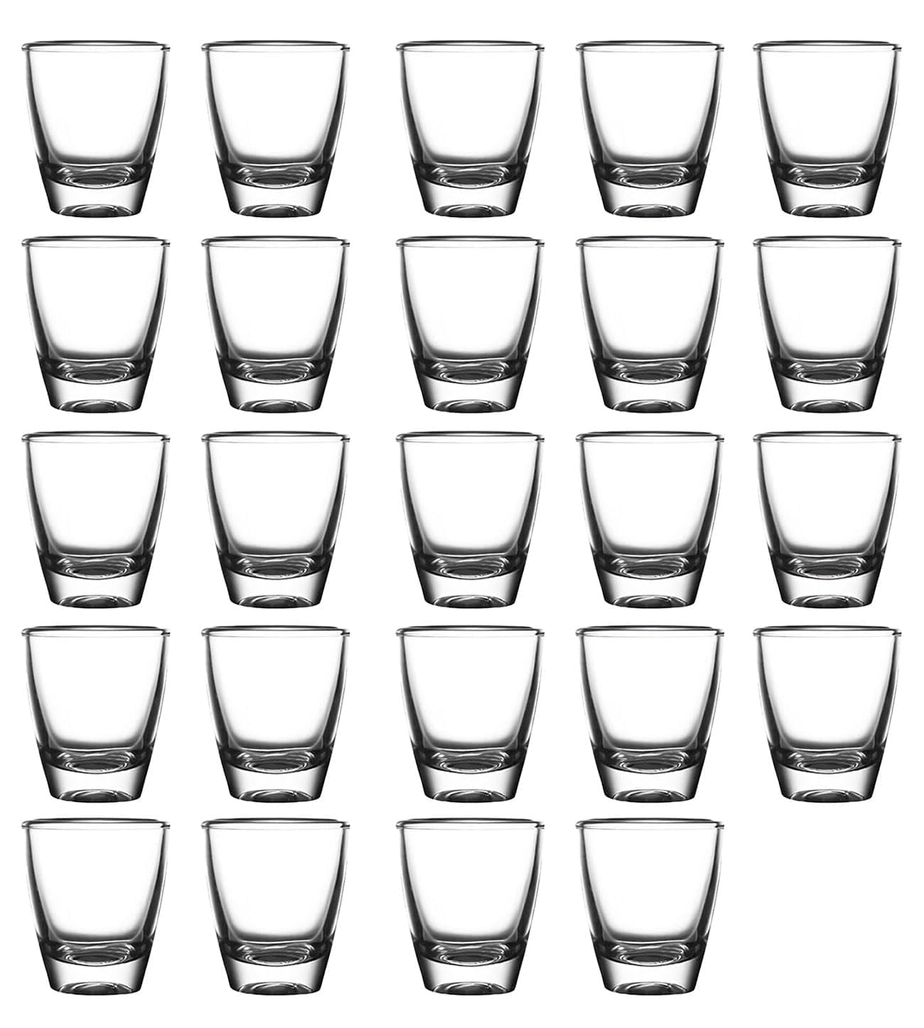 Kieliszki do wódki, 30 ml, zestaw kieliszków do shotów tequili, wytrzymałe kieliszki do shotów ze szkła, do wódki, likieru, ouzo, tequili