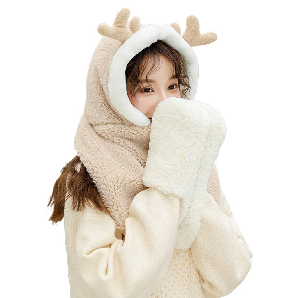 Bonnet à rabat femme fini le cou gelé et les gants perdus avec cet ensemble peluche