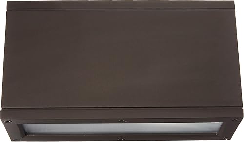 Miniatura 3 de WAC Lighting WS-W2510-GH Rubix - Lámpara de pared LED rectangular para exteriores, tamaño único, blancografito