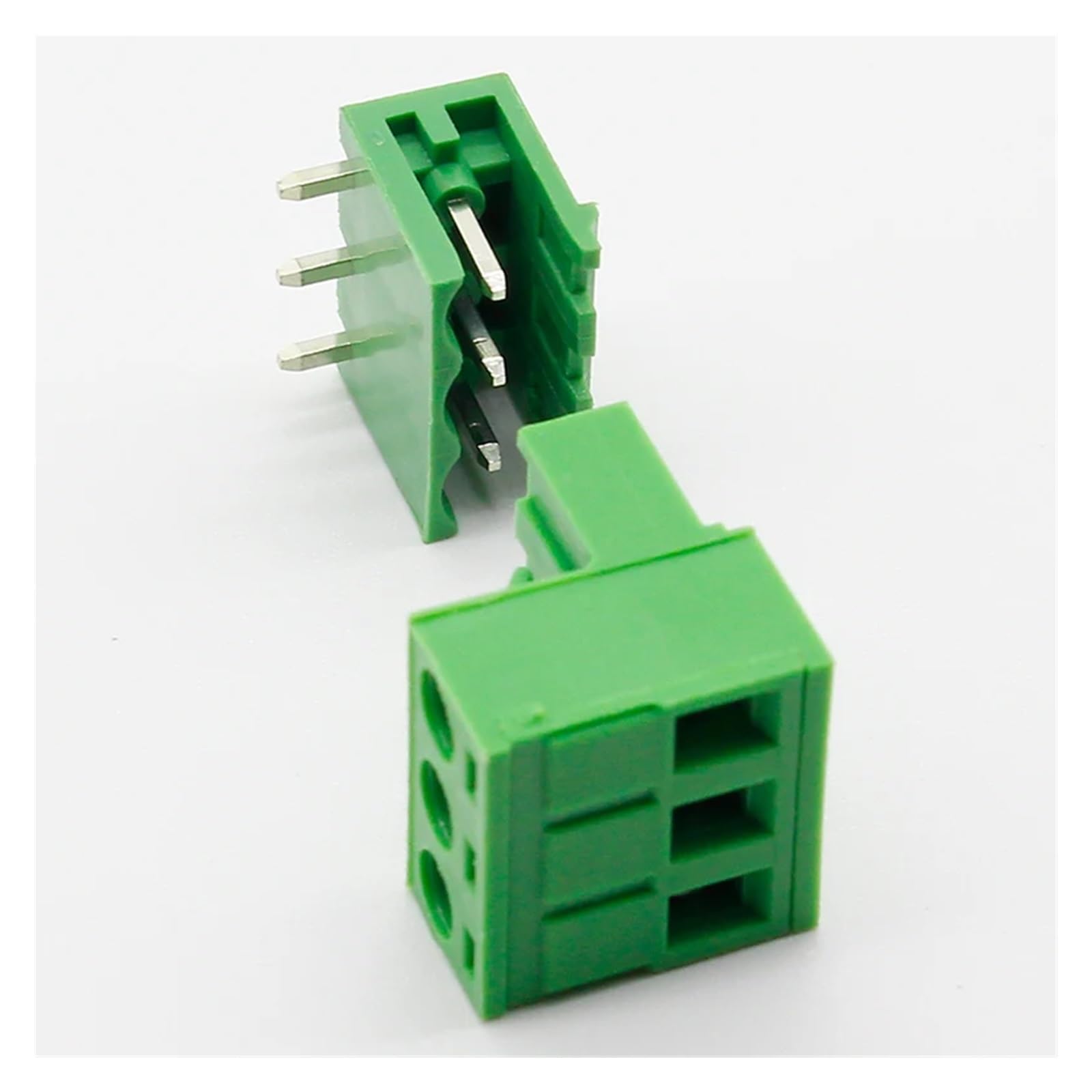 Terminal de tornillo para pcb con conector de 3 pines paso 5.08mm y bloque tipo ht5.08 de 300v