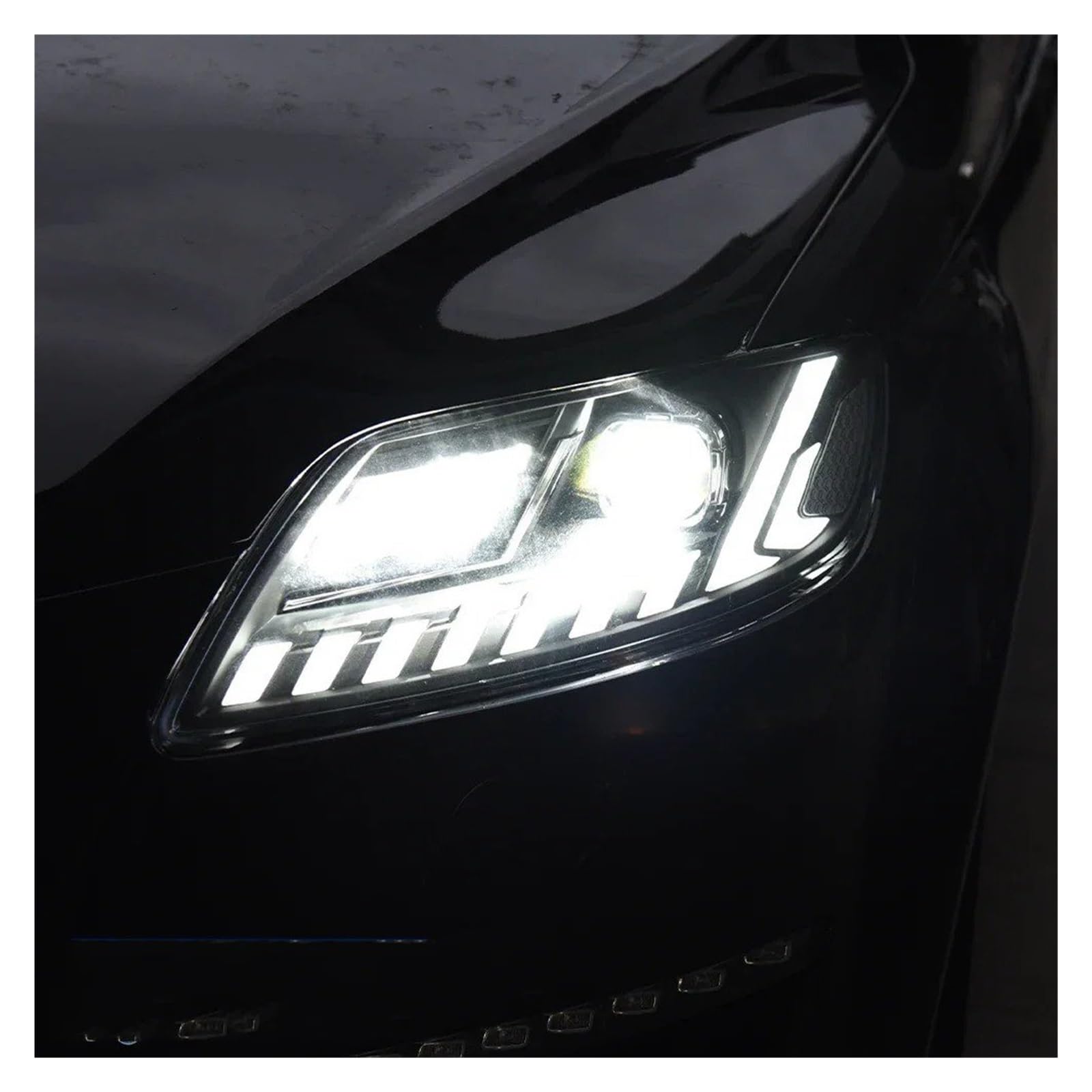 Gruppo Faro Anteriore Per Q7 2006-2015 Fari Anteriori A LED Per Auto Accessori Lenti Di Proiezione Dinamiche Strumenti Di Aggiornamento Fendinebbia(For 06-09 User)
