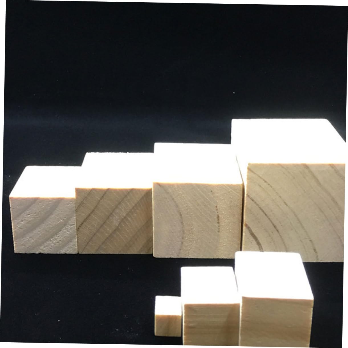 Cubo de Madera sin Acabado de 5cm, 15 Piezas, Bloques DIY