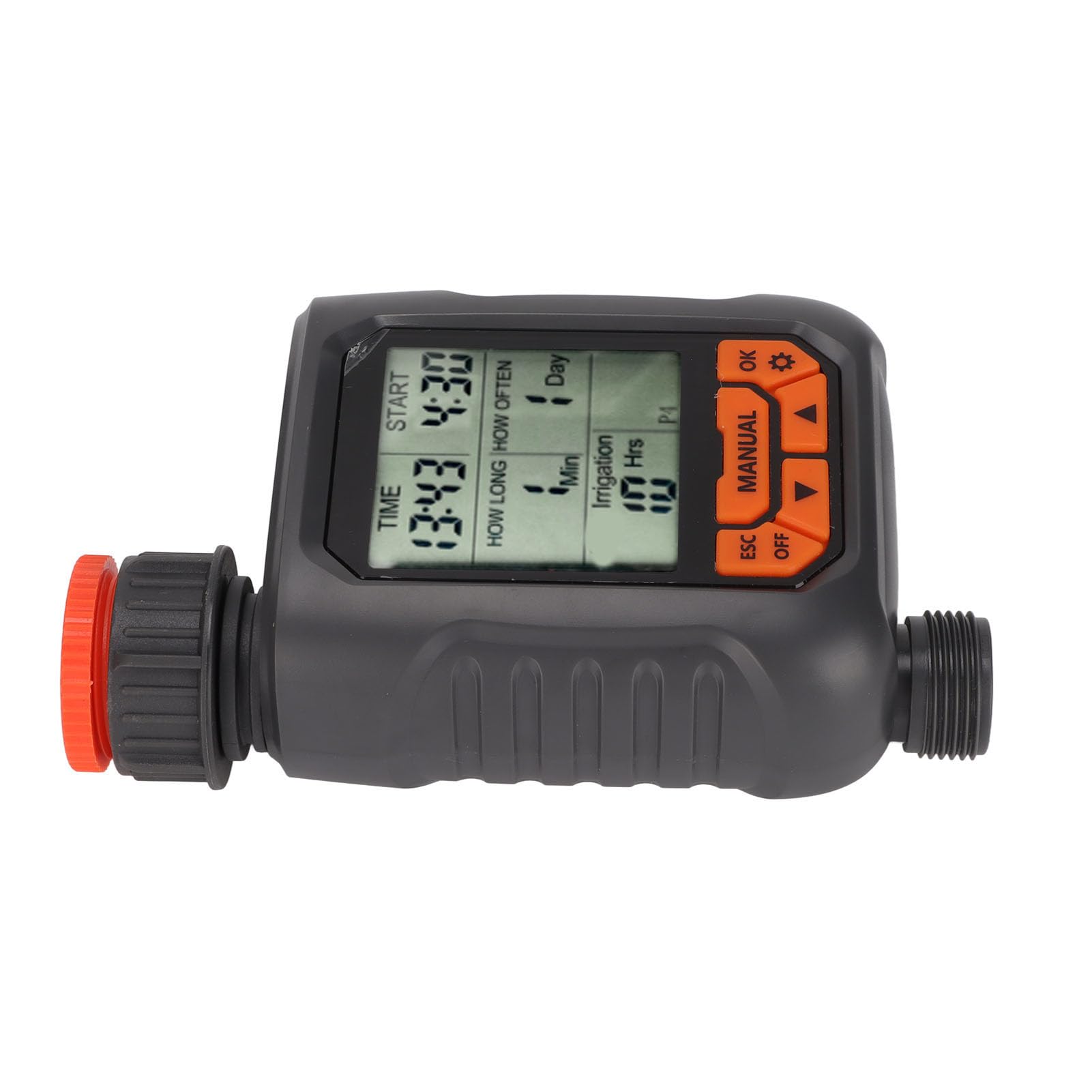 Timer per irrigazione timer irrigatore G3/4 IP65 impermeabile grande schermo LCD controllo digitale dell'irrigazione con adattatore in rame