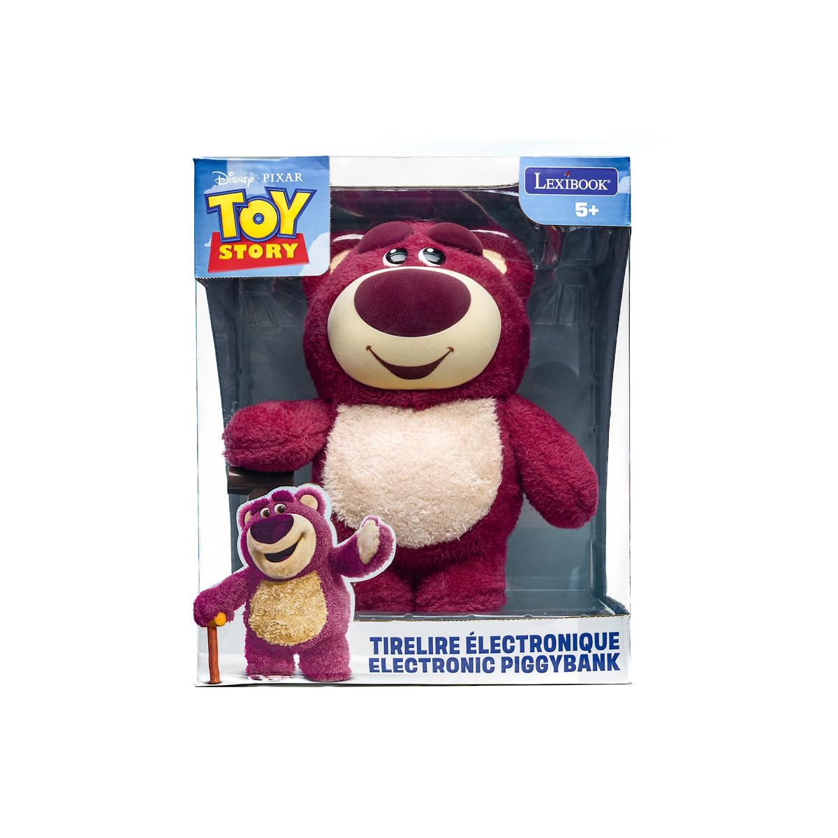 LEXIBOOK, Lotso Hucha Electrónica, JG140TS1LXB | Hucha electrónica, rojo/rosa