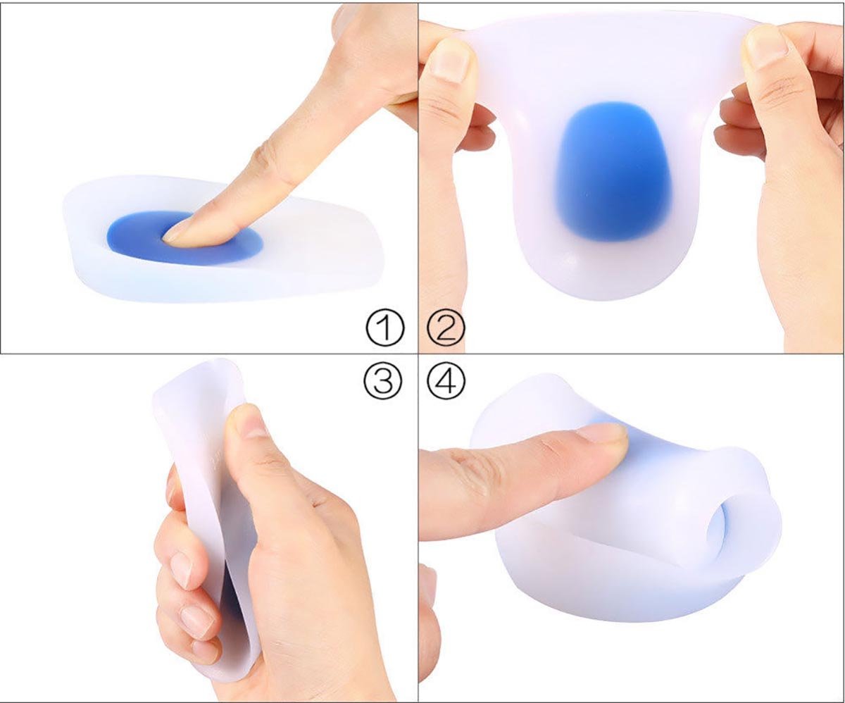 PEDIMENDTM Silikon-Gel-Kissen für Ferseneinlagen, zum Schutz von Reibung und Linderung von Fersenschmerzen, Orthopädische Einlegesohle bei Mittelfußknochenschmerzen, Schuheinlagen für Unisex-Fußpflege