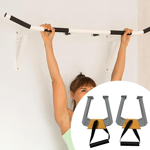 Miniatura 4 de Colaxi 2x Portable Pull up Bar for Doorway Multifunction Bar Handles Easy to Use Strength Training Equipment for Hotel Office