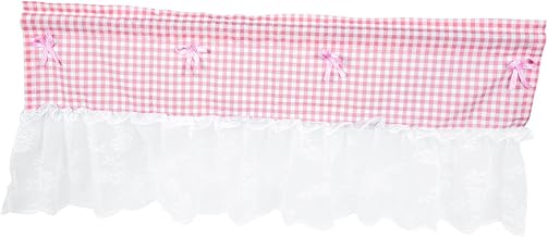 BESPORTBLE Cortina Curta De Renda Cortina De Chuveiro Xadrez Cortinas De Guingão Cortinas De Tapeçaria Cortinas De Lavanderia Cortinas Falsas De Sombra Romana Sanefa Cortina De Janela