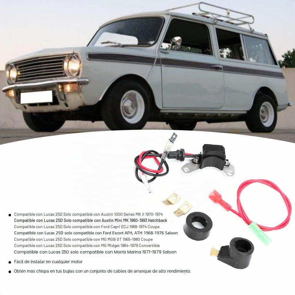encendido electrónico, kit de conversión de puntos de encendido electrónicos, accesorios de modificación de coche aptos para 25D + DM2