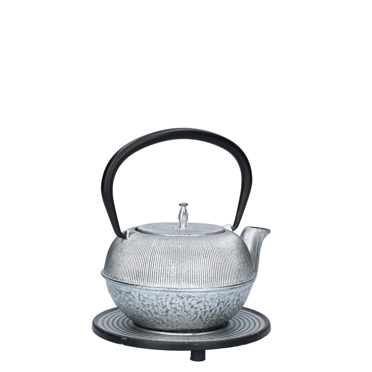 Bun TEIERA in GHISA L. 0,5 con SOTTOPENTOLA Argento MOD. ZW0.5L-2300 Argento